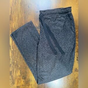 EUC woman’s straight leg sleep pants size Lrg Dark Heathered Gray